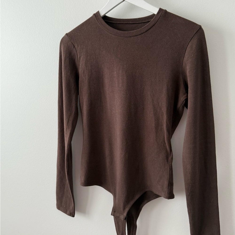 Madewell Long Sleeve  Crewneck Bodysuit